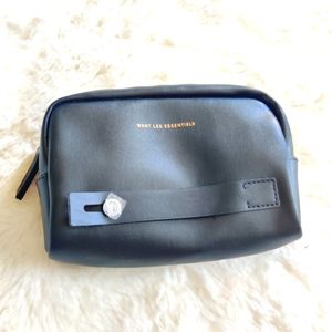 WANT Les Essentiels X Air Canada toiletry case black faux leather.